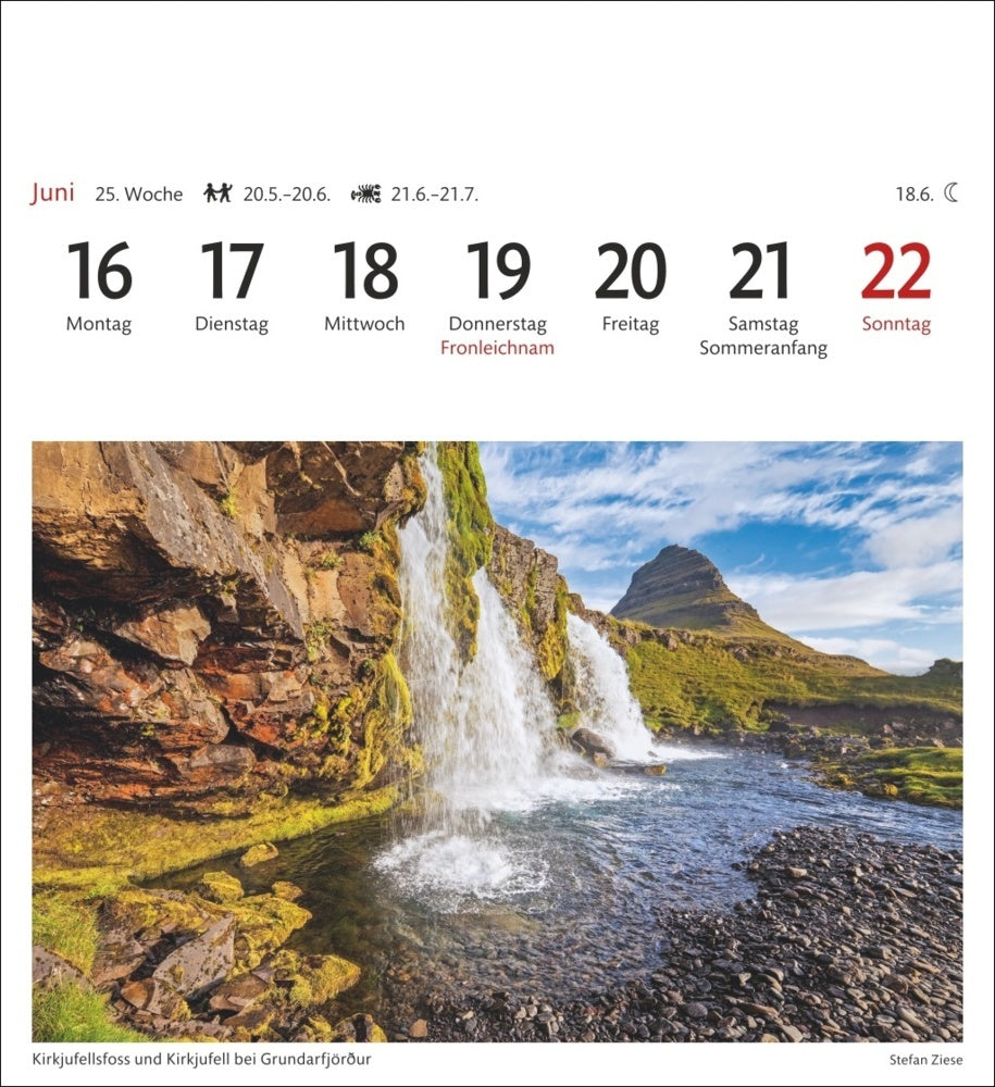 Island - Sehnsuchts-Kalender 2025 - Harenberg