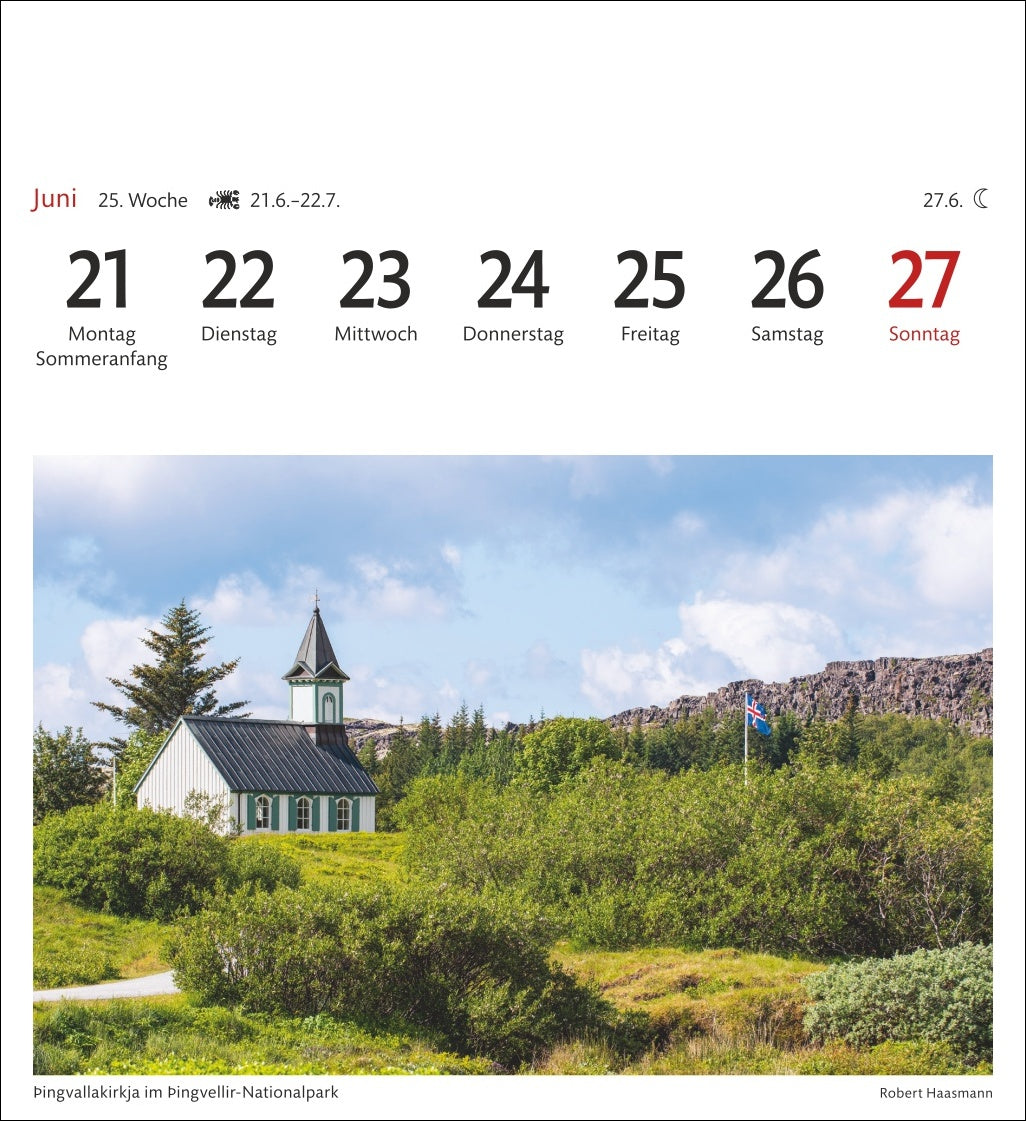 Island - Sehnsuchts-Kalender 2027 - Harenberg
