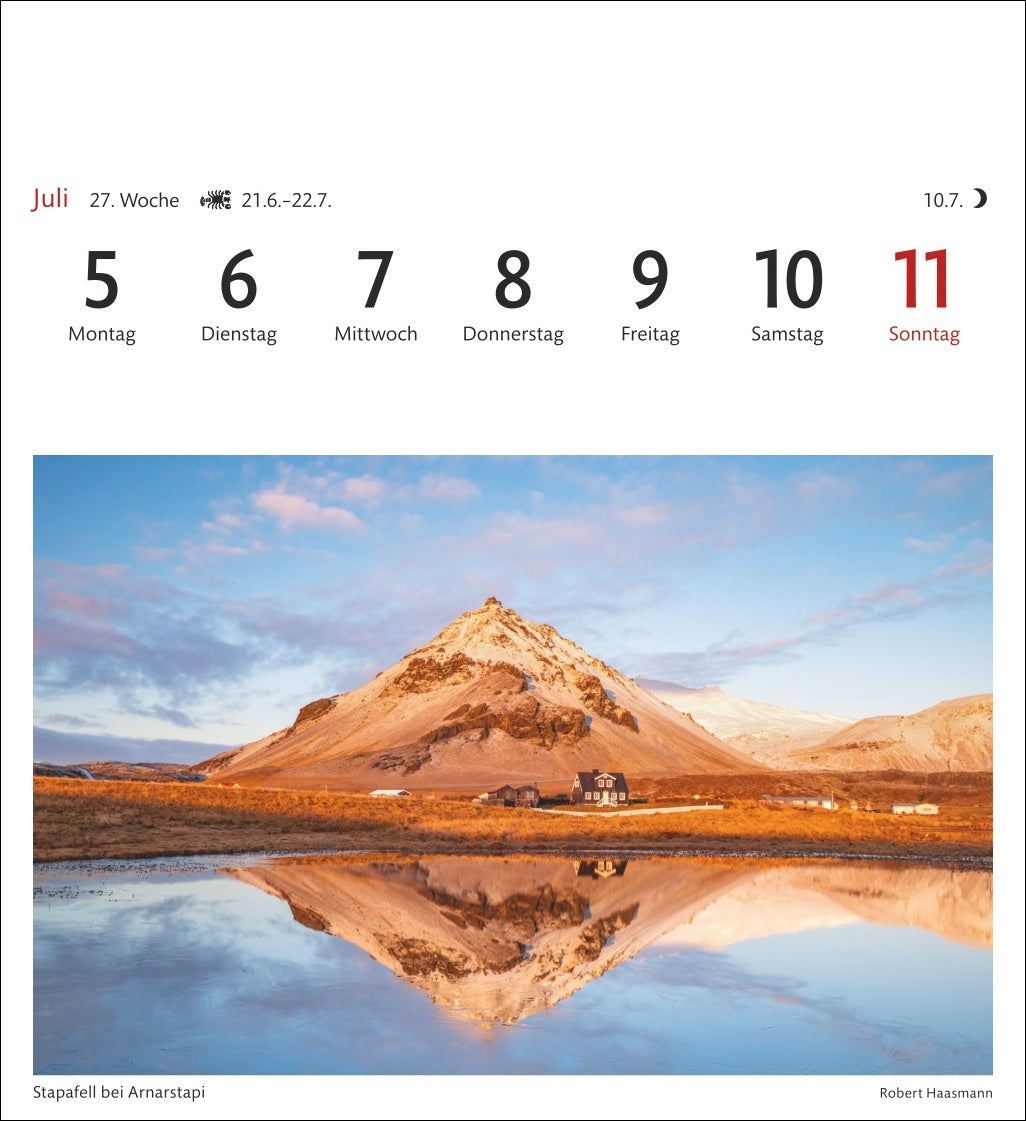 Island - Sehnsuchts-Kalender 2027 - Harenberg