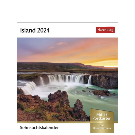 Island - Sehnsuchts-Kalender 2024 - Harenberg