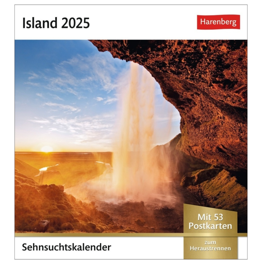 Island - Sehnsuchts-Kalender 2025 - Harenberg