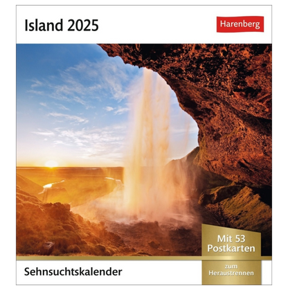 Island - Sehnsuchts-Kalender 2025 - Harenberg