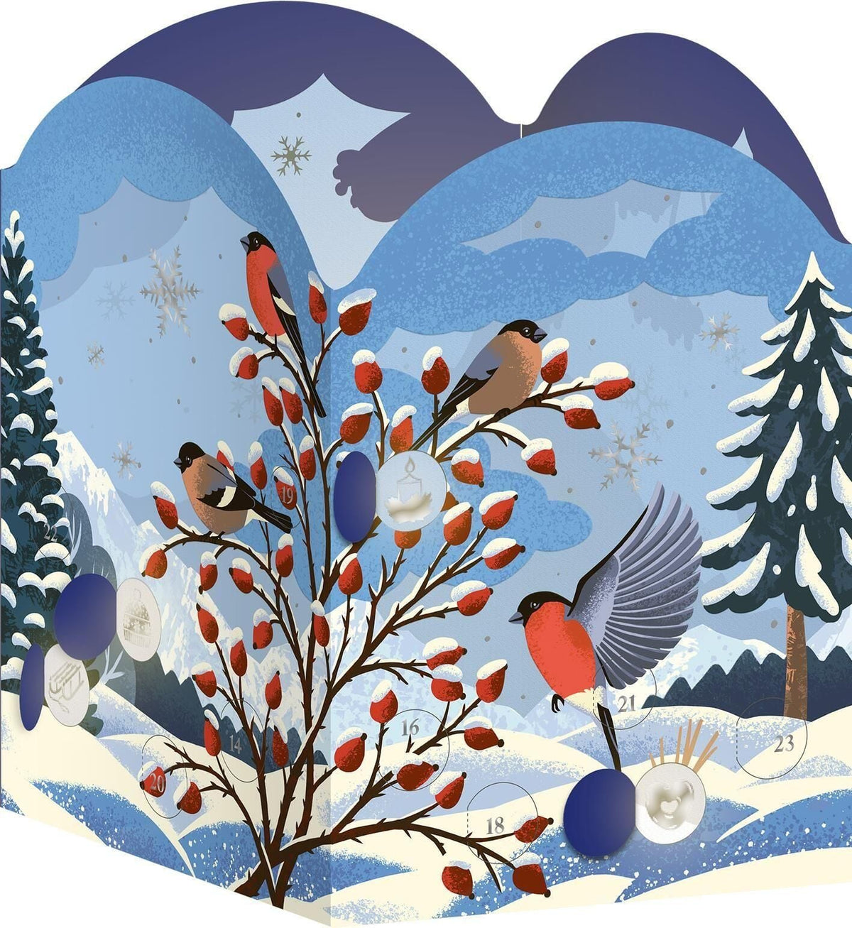 Adventskalender & Windlicht - Winterzauber für die Adventszeit