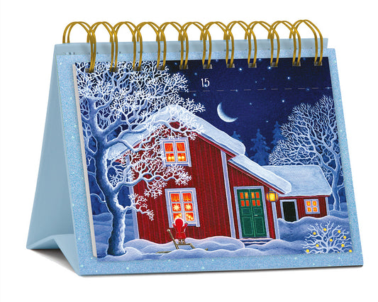 Postkarten-Adventskalender - 24 Tage im Advent mit Tomte - 19 x 14 cm
