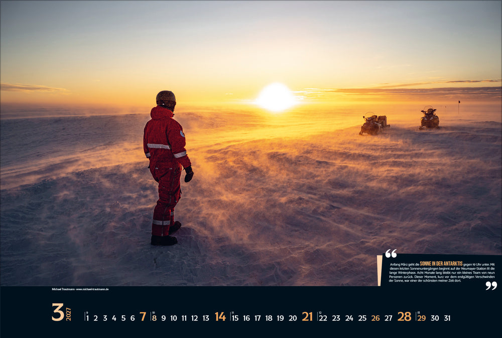 Expedition Antarktis - Wandkalender 2027 - 58 x 39 cm - Korsch Kalender