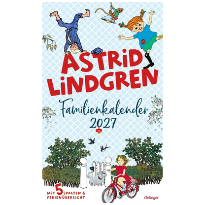 Astrid Lindgren Familienkalender 2027 - 25 x 27 cm