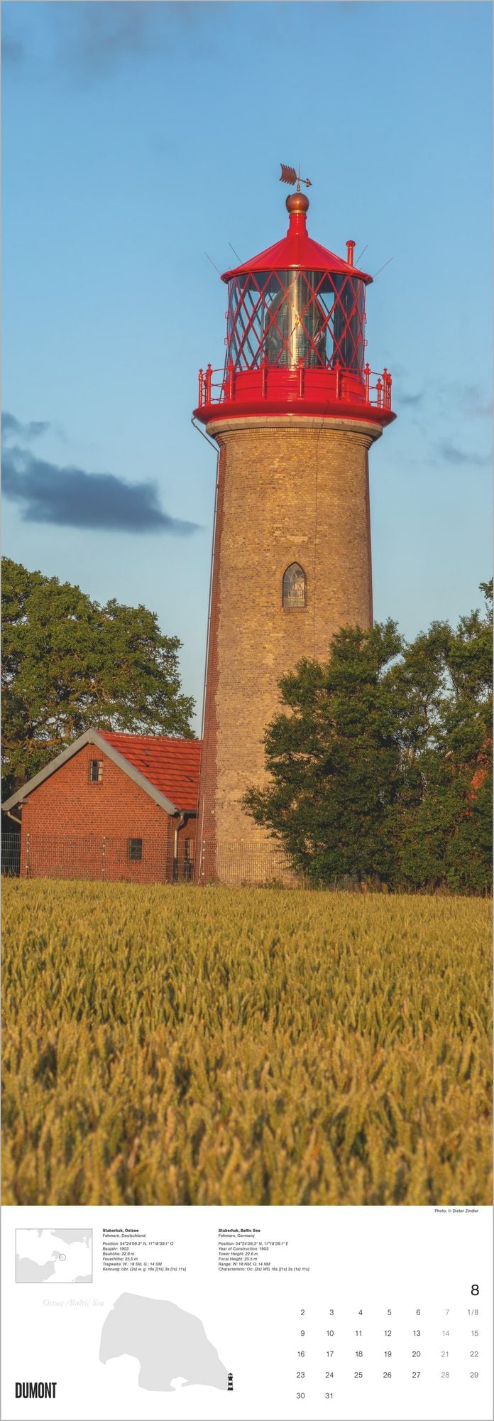 Leuchttürme 2027 - Wandkalender 34 x 98 cm - DuMont Kalenderverlag