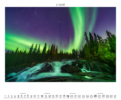 Polarlicht - Wandkalender 2026 - 60 x 50 cm - Palazzi Verlag