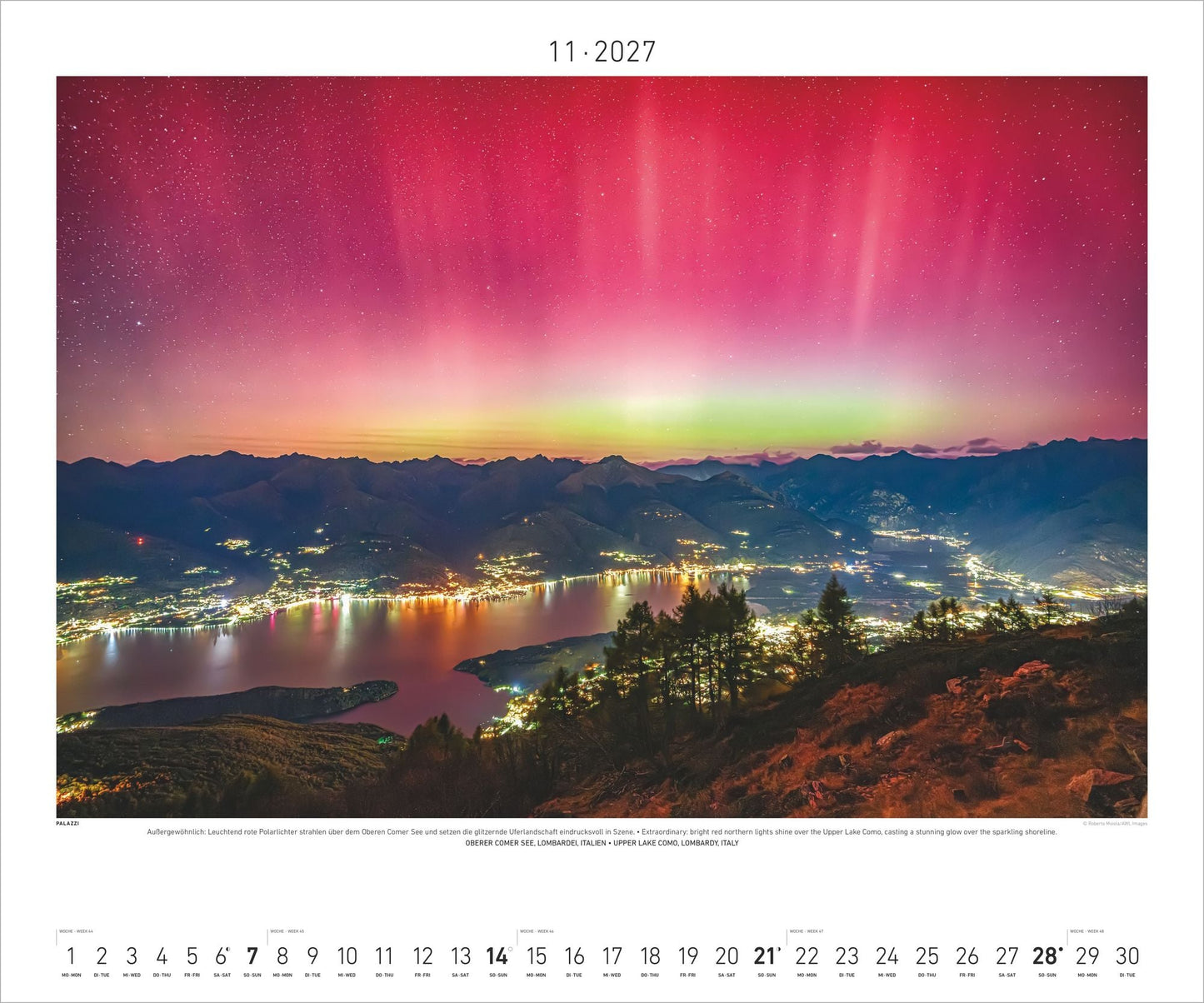 Polarlicht - Wandkalender 2027 - 60 x 50 cm - Palazzi Verlag