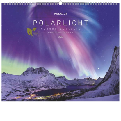 Polarlicht - Wandkalender 2026 - 60 x 50 cm - Palazzi Verlag
