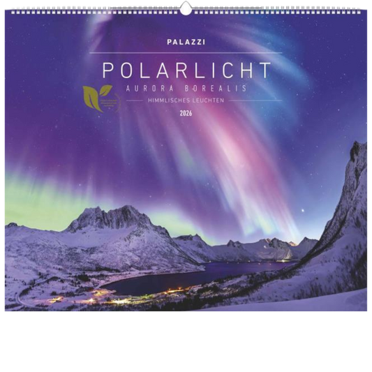 Polarlicht - Wandkalender 2026 - 60 x 50 cm - Palazzi Verlag