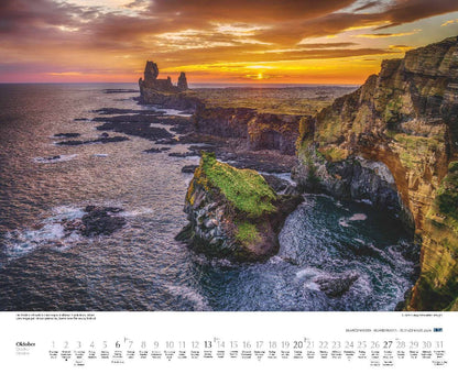 Schönheit des Nordens - Wandkalender 2024 - 52 x 43 cm - DuMont Verlag