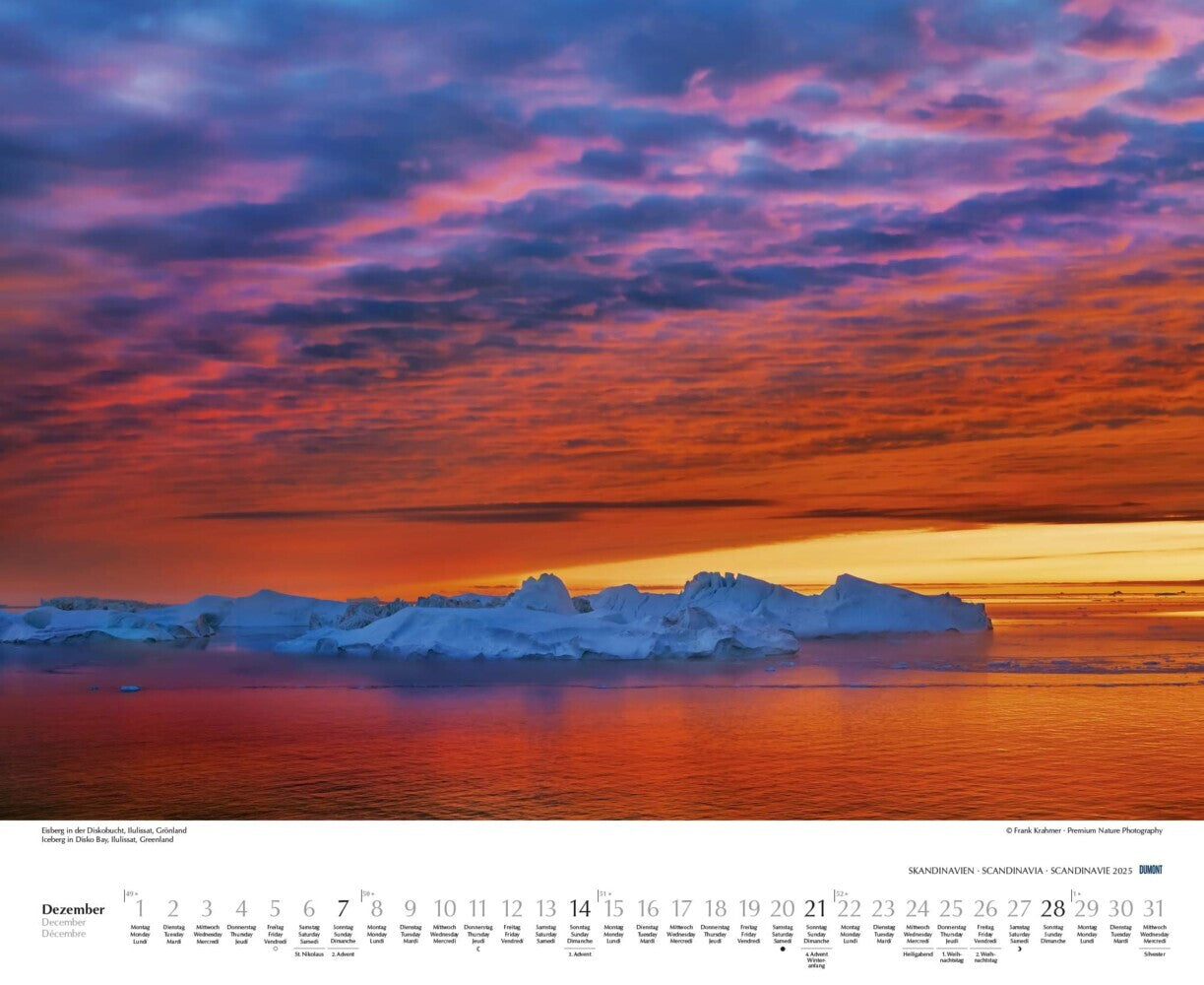 Schönheit des Nordens - Wandkalender 2025 - 52 x 43 cm - DuMont Verlag