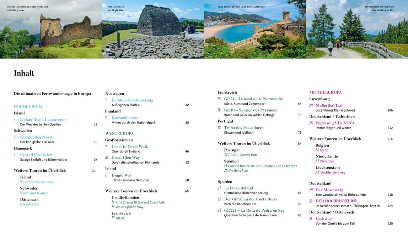 Die ultimativen Wanderwege in Europa