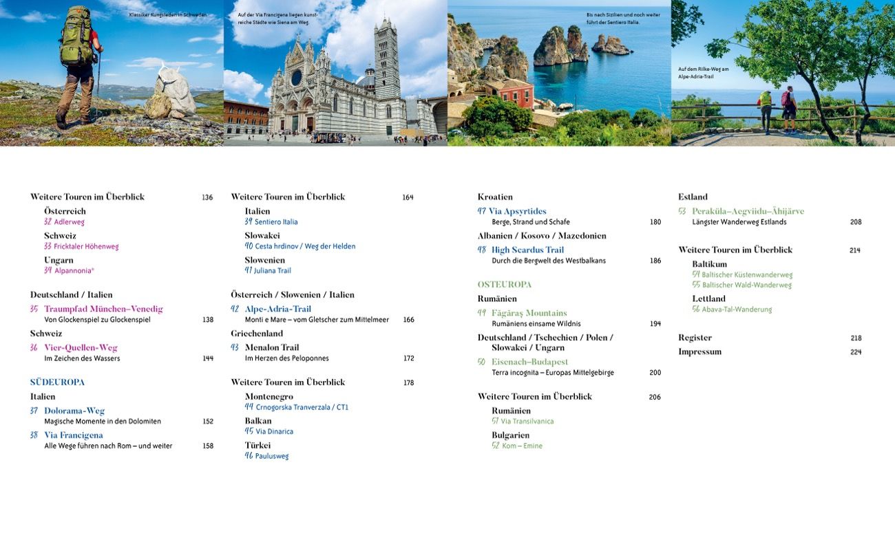 Die ultimativen Wanderwege in Europa