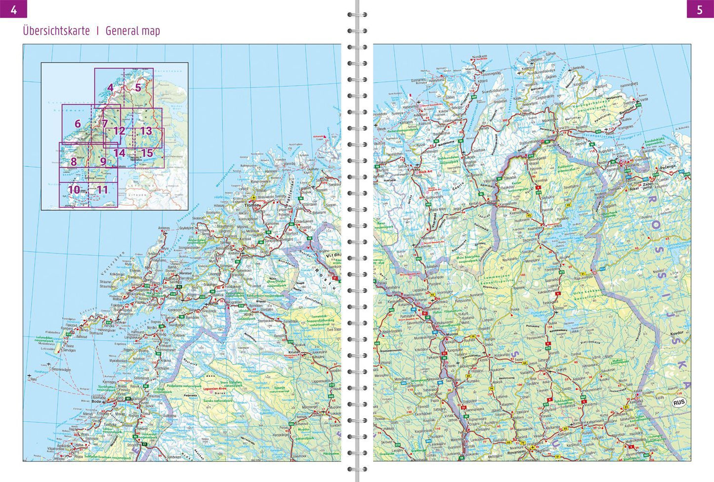 Scandinavia - Road Atlas 1:200,000 - 1:400,000 - Freytag &amp; Berndt