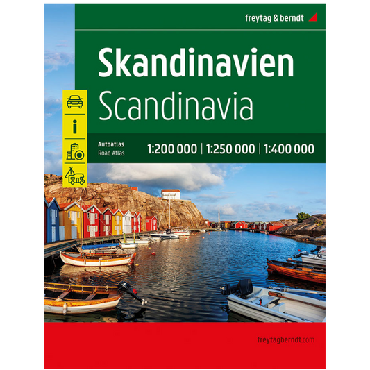 Skandinavien - Scandinavia - Autoatlas 1:200.000 - 1:400.000 - Freytag & Berndt