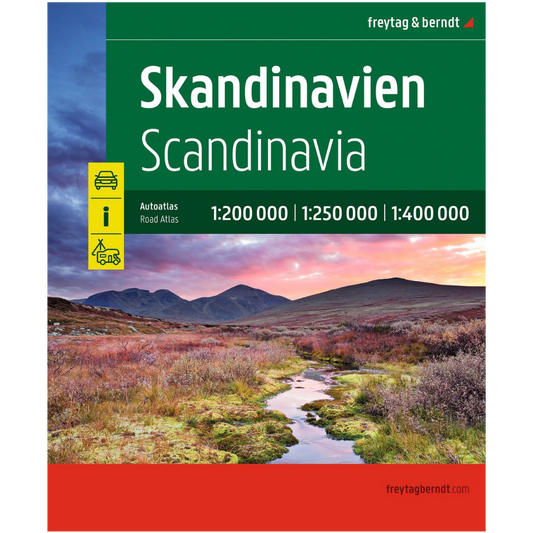 Skandinavien - Scandinavia - Autoatlas 1:200.000 - 1:400.000 - Freytag & Berndt
