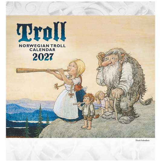 Troll Calendar Lidberg - Postcard Calendar 2026 - 15 x 16 cm - Aune Forlag