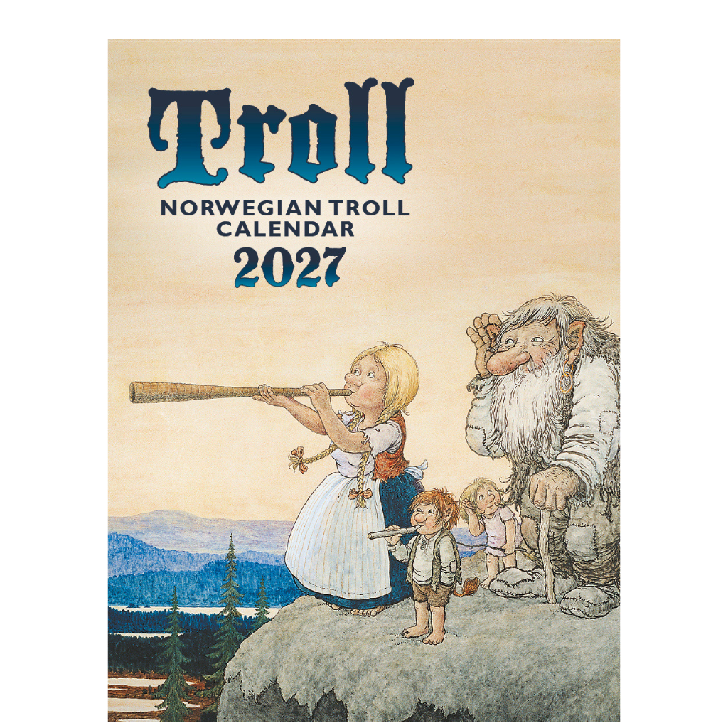 Troll Calendar Lidberg - Mini Calendar 2025 - 8 x 10 cm - Aune Forlag
