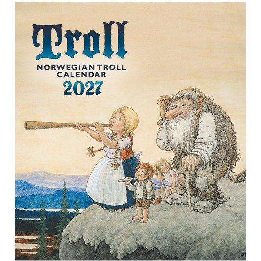Troll Calendar Lidberg - Wall Calendar 2026 - 30 x 34 cm - Aune Forlag
