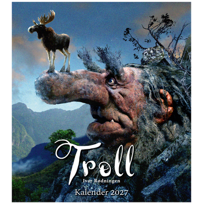 Troll Kalender Rødningen  - Wandkalender 2027 - 30 x 34 cm - Aune Forlag