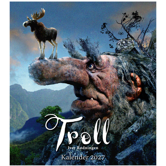 Troll Calendar Rødningen - Wall Calendar 2026 - 30 x 34 cm - Aune Forlag
