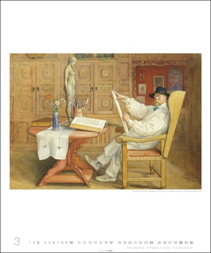 Carl Larsson - Wandkalender 2024 - 46 x 55 cm - Kunstverlag Weingarten