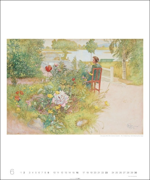 Carl Larsson - Wandkalender 2024 - 46 x 55 cm - Kunstverlag Weingarten