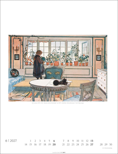 Carl Larsson - Wandkalender 2027 - 30 x 39 cm - Kunstverlag Weingarten
