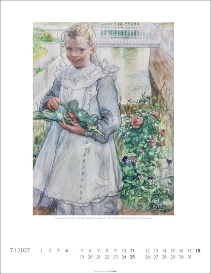 Carl Larsson - Wandkalender 2027 - 30 x 39 cm - Kunstverlag Weingarten