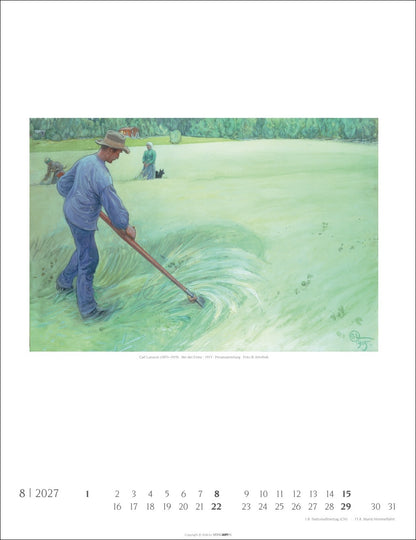 Carl Larsson - Wandkalender 2027 - 30 x 39 cm - Kunstverlag Weingarten