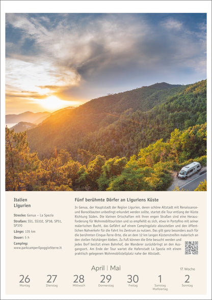 Campinglust - Wochen-Kultur-Kalender 2027 - 25 x 36 cm - Harenberg