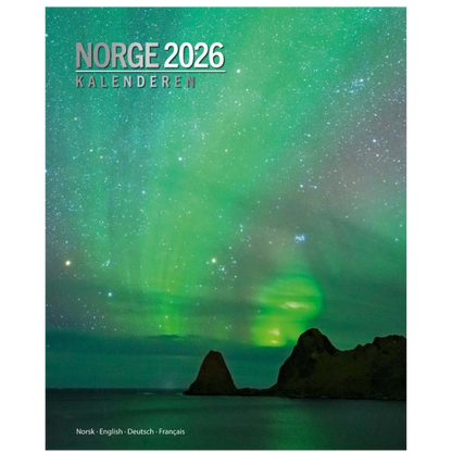Norge Kalenderen - Wandkalender 2026 - Titel Nordnorwegen - 33 x 41 cm - Aune Forlag