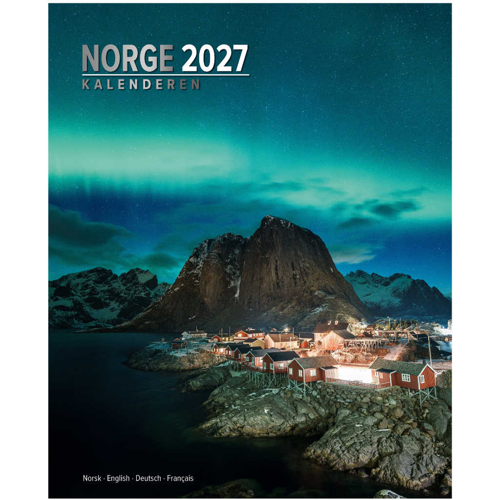 Norge Kalenderen - Wall Calendar 2026 - Title Northern Norway - 33 x 41 cm - Aune Forlag