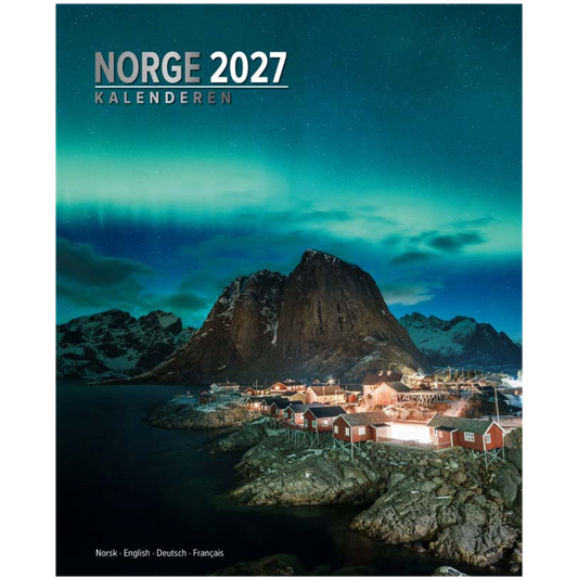 Norge Kalenderen - Norwegen Wandkalender 2027 - 33 x 41 cm - Aune Forlag