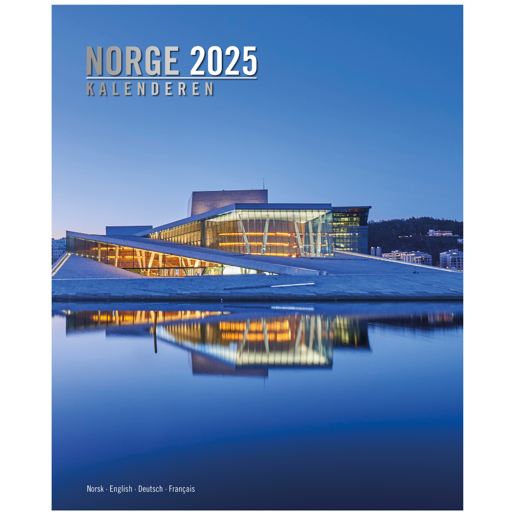 Norge Kalenderen - Wandkalender 2025 - Titel Oslo - 33 x 41 cm - Aune Forlag