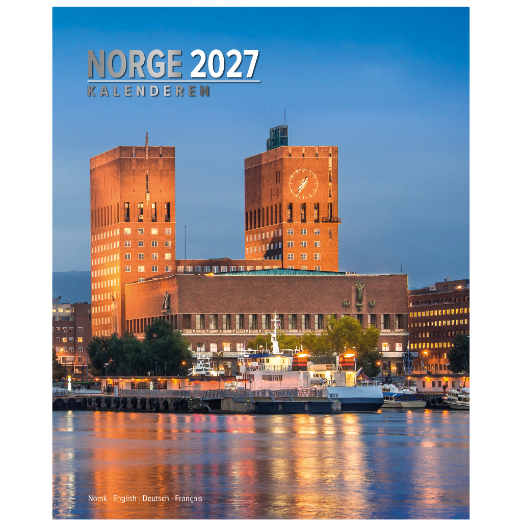 Norge Kalenderen - Wall Calendar 2026 - Title Northern Norway - 33 x 41 cm - Aune Forlag