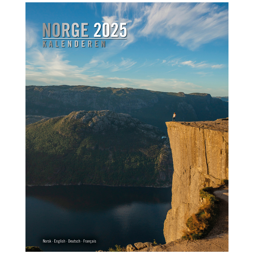 Norge Kalenderen - Wandkalender 2025 - Titel Südwest-Norwegen - 33 x 41 cm - Aune Forlag