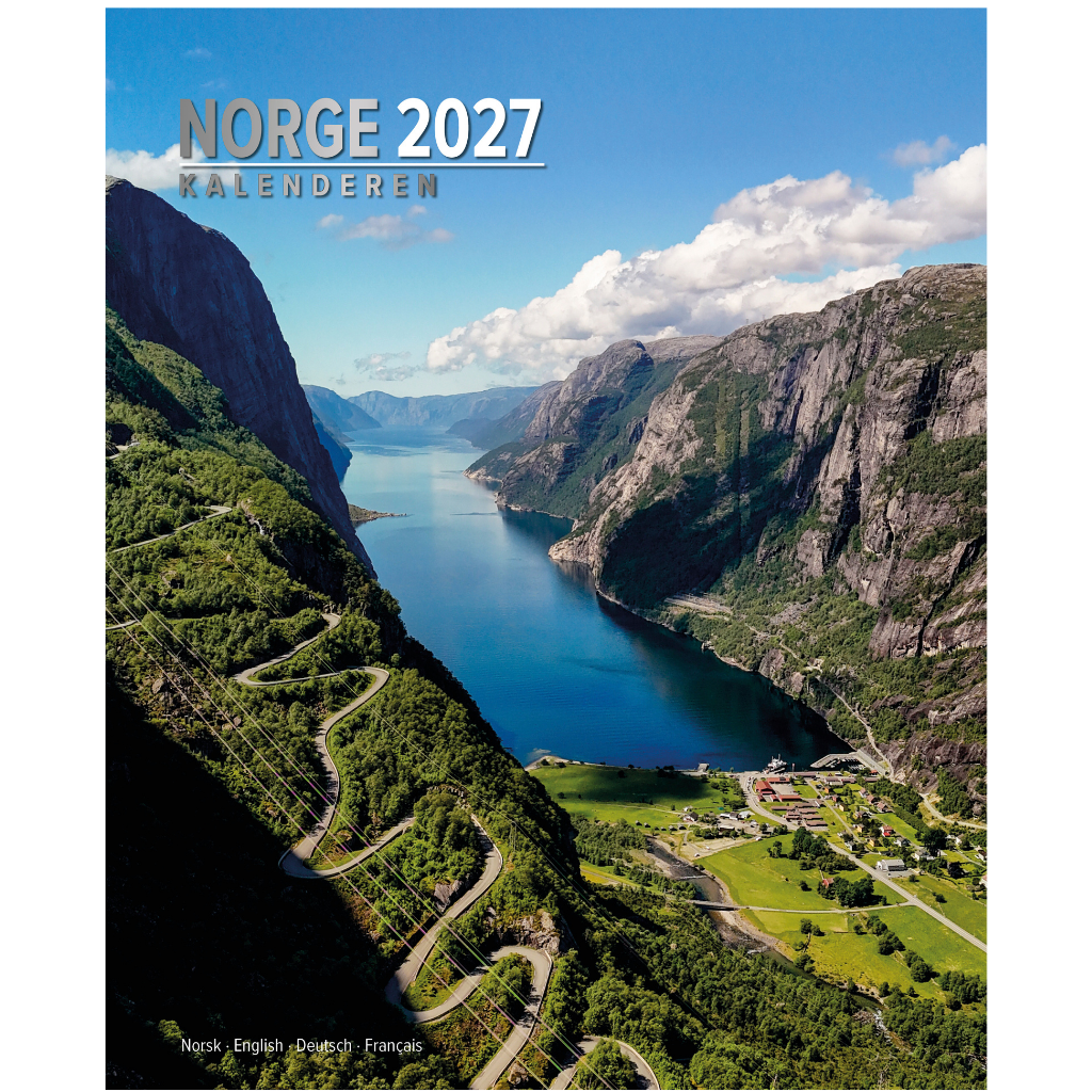 Norge Kalenderen - Wall Calendar 2026 - Title Northern Norway - 33 x 41 cm - Aune Forlag