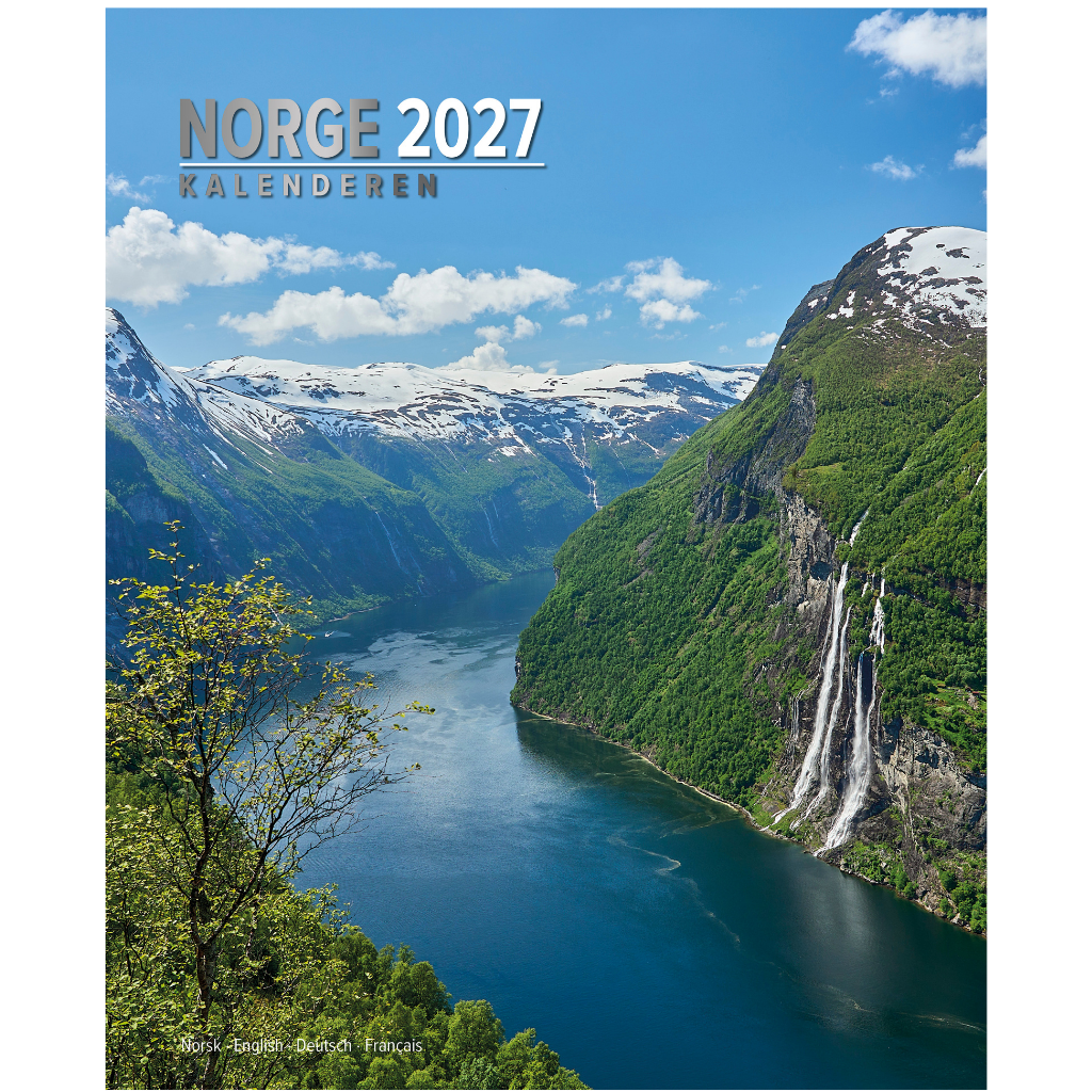 Norge Kalenderen - Wall Calendar 2026 - Title Northern Norway - 33 x 41 cm - Aune Forlag