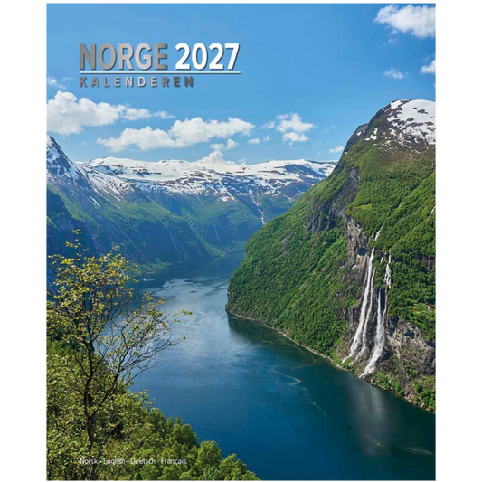Norge Kalenderen - Norwegen Wandkalender 2027 - 33 x 41 cm - Aune Forlag