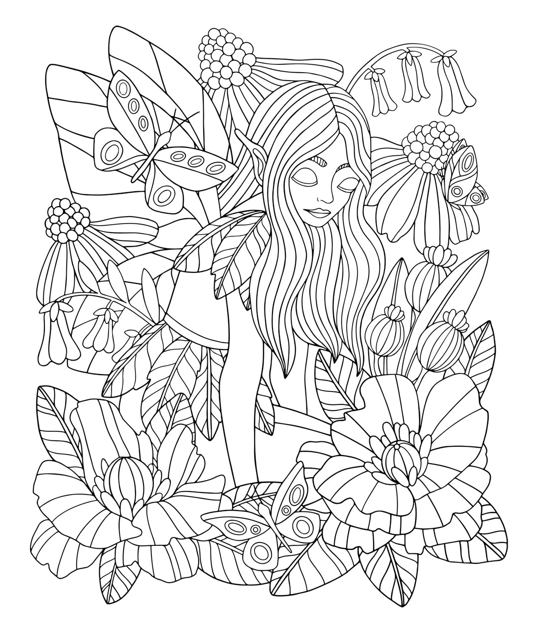 Im Feenreich. Ein Ausmalbuch.