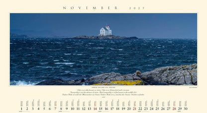 Panorama Norway - Wall Calendar 2025 - 59 x 34 cm - Calendar for 2025