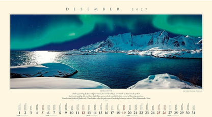 Panorama Norway - Wall Calendar 2025 - 59 x 34 cm - Calendar for 2025