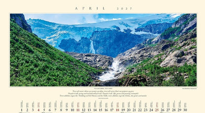 Panorama Norway - Wall Calendar 2025 - 59 x 34 cm - Calendar for 2025
