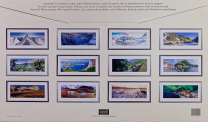 Panorama Norway - Wall Calendar 2025 - 59 x 34 cm - Calendar for 2025