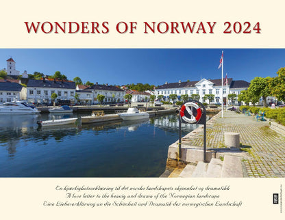 Panorama Norway -  Tischkalender 2024 - 22 x 18 cm - Kalenderforlaget