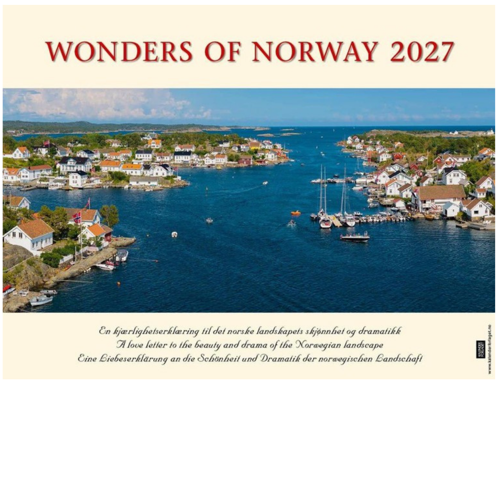 Panorama Norway - Desk Calendar 2025 - 22 x 18 cm - Calendar for 2025