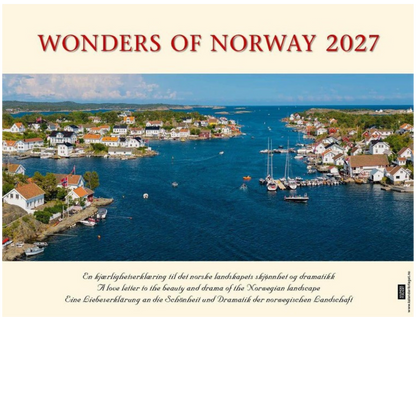 Panorama Norway - Desk Calendar 2025 - 22 x 18 cm - Calendar for 2025